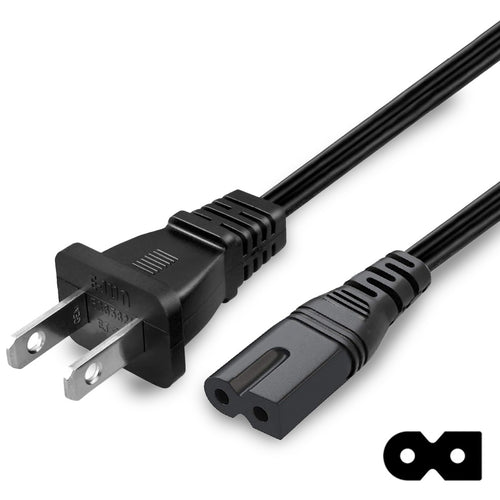 2 Prong Polarized Power Cable