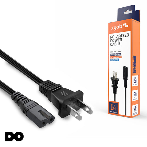 2 Prong Polarized Power Cable