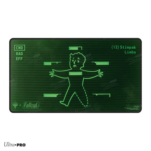 Standard Gaming Playmat Inventory Management Black Stitched