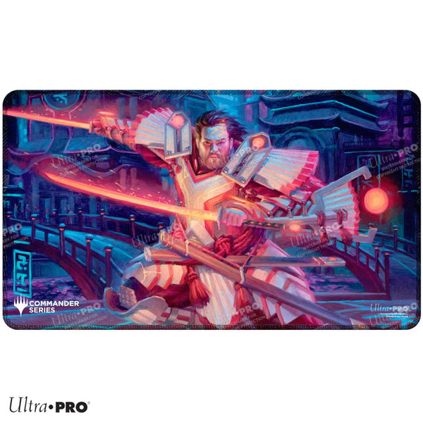 Stitched Edge Gaming Playmat Commander Series Three Color Wedge Isshin