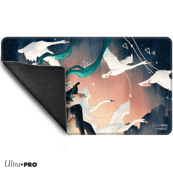 Stitched Edge Gaming Playmat Hatsune Miku (Winter) Swan Song