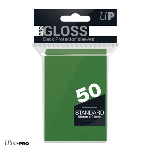 Standard Deck Protector Sleeves PRO Gloss - Dark Green 50 Pack