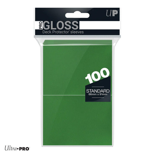 Standard Deck Protector Sleeves PRO Gloss - Dark Green 100 Pack