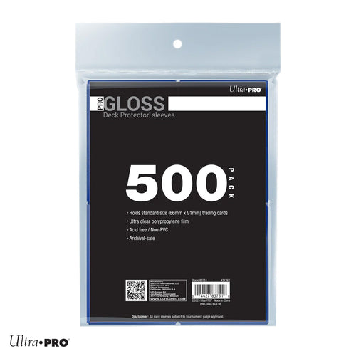 Standard Deck Protector Sleeves PRO Gloss - Dark Blue 500 Pack
