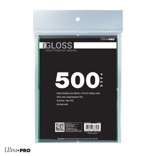 Standard Deck Protector Sleeves PRO Gloss - Dark Green 500 Pack