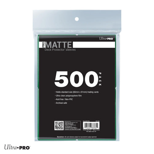 Standard Deck Protector Sleeves PRO Matte - Dark Green 500 Pack
