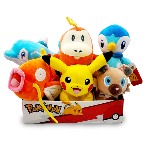 Pokémon 8" Plush Countertop Display (Style 2) - 6 Pack
