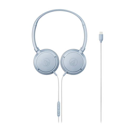 ATHS120C USB C On Ear Headphones - Gray