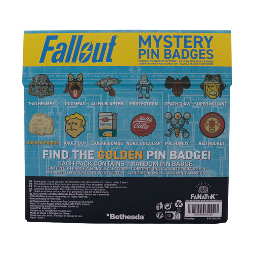 Fallout Mystery Pin Badge Blind Boxes 12 Pack
