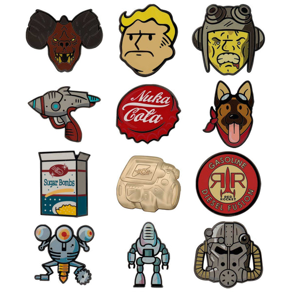 Fallout Mystery Pin Badge Blind Boxes 12 Pack