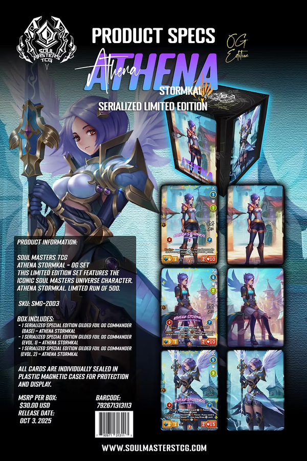 Athena Stormkal Serialized Commander Card Set