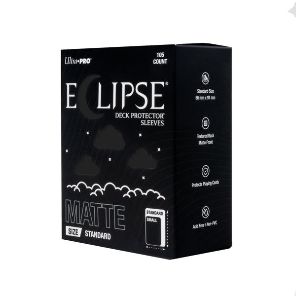 Eclipse Deck Protector Sleeves Matte Jet Black 105 Pack