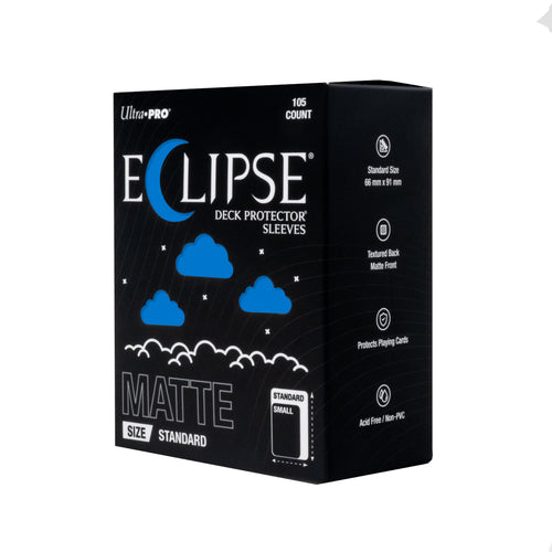 Eclipse Deck Protector Sleeves Matte Pacific Blue 105 Pack