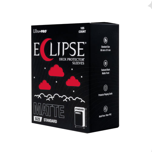 Eclipse Deck Protector Sleeves Matte Apple Red 105 Pack