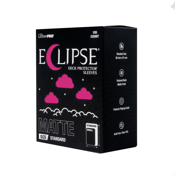 Eclipse Deck Protector Sleeves Matte Hot Pink 105 Pack