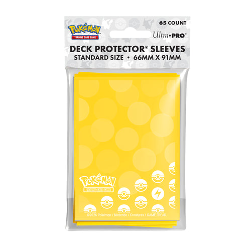Deck Protector Sleeves Pokemon Lightning 65 Pack