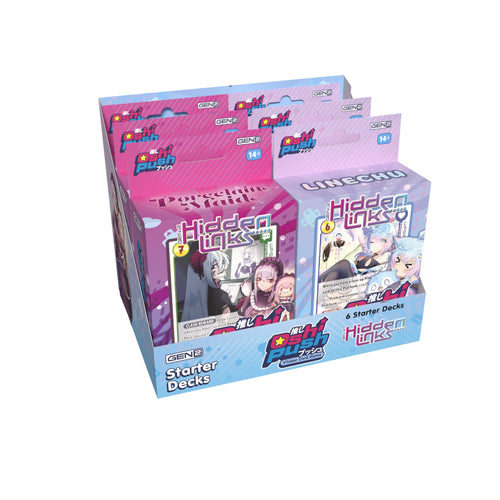 Oshi Push Gen 2 Hidden Links Starter Deck Display Box 6 Pack