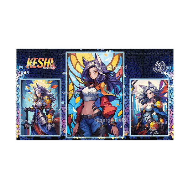 Keshi Savageclaw Limited Edition Gridded Playmat