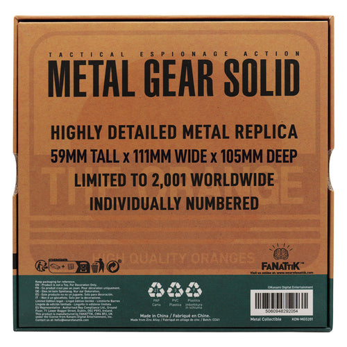 Metal Gear Solid 2 Replica Cardboard Box