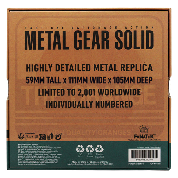 Metal Gear Solid 2 Replica Cardboard Box