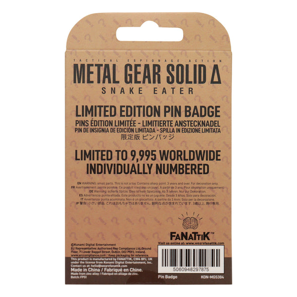 Metal Gear Solid Delta FOX Pin Badge