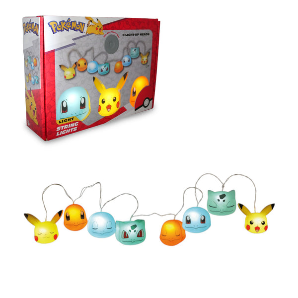 Pikachu & Gen 1 Pokémon Starters String Lights