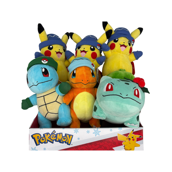 Pokémon 8" Plush Countertop Display (Holiday)