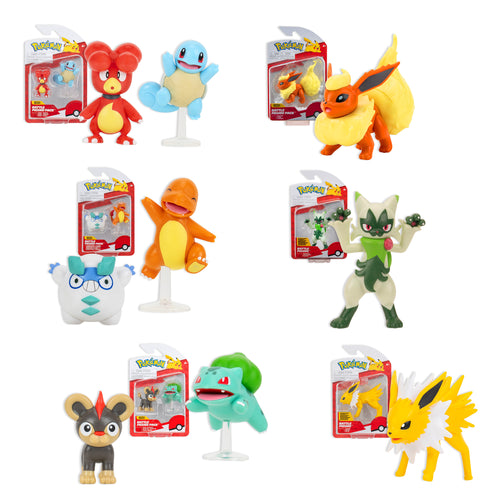 Pokémon Double Battle Figures - 6 Pack