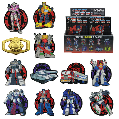 Transformers Mystery Pin Badge Blind Boxes 12 Pack