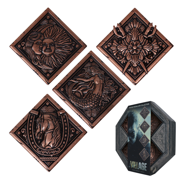 Resident Evil Village Replica House Crest Medallion Collection