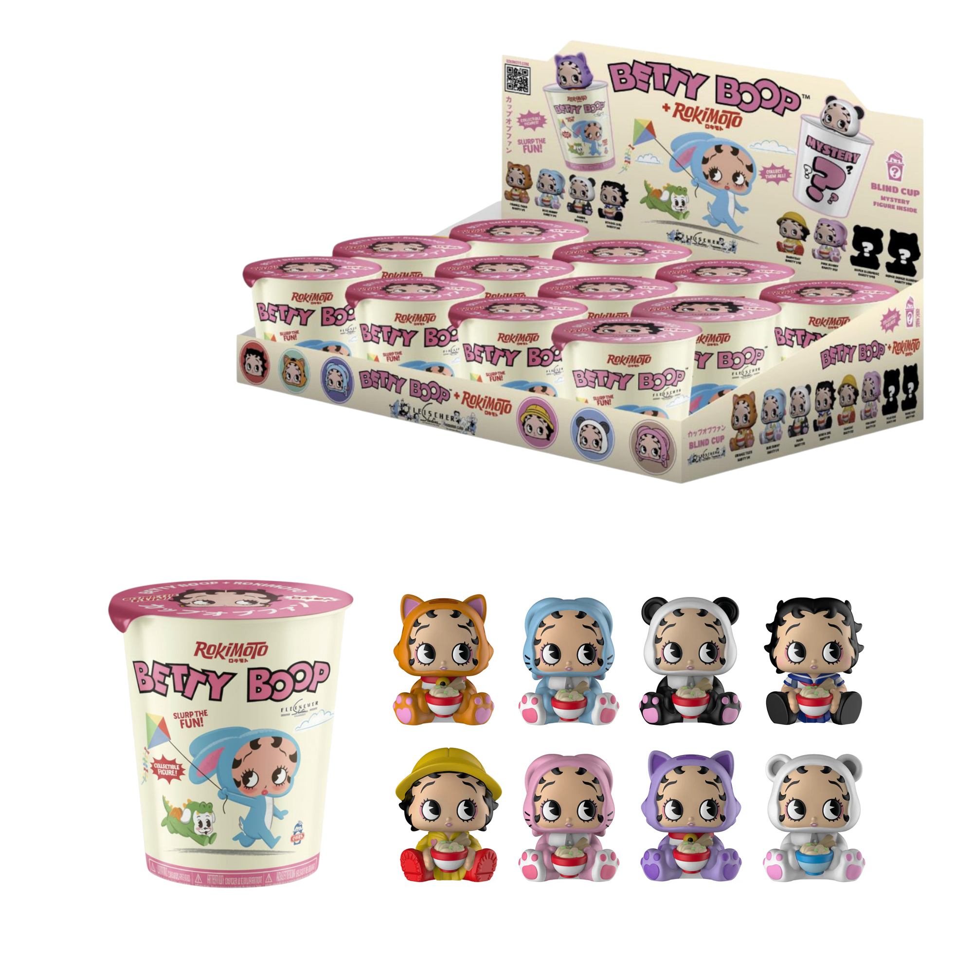 Betty Boop Ramen Cup Figures Blind Boxes 12 Pack – XYAB Betty Boop Ramen Cup Figures Blind Boxes 12 Pack – XYAB