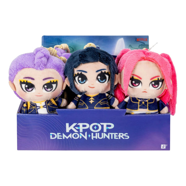 KPop Demon Hunters 4" Plush Clips Assortment 6 Pack