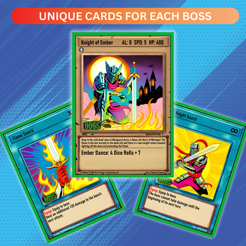 Ward Boss Battles: Knight of Ember Deck Display Box 4 Pack