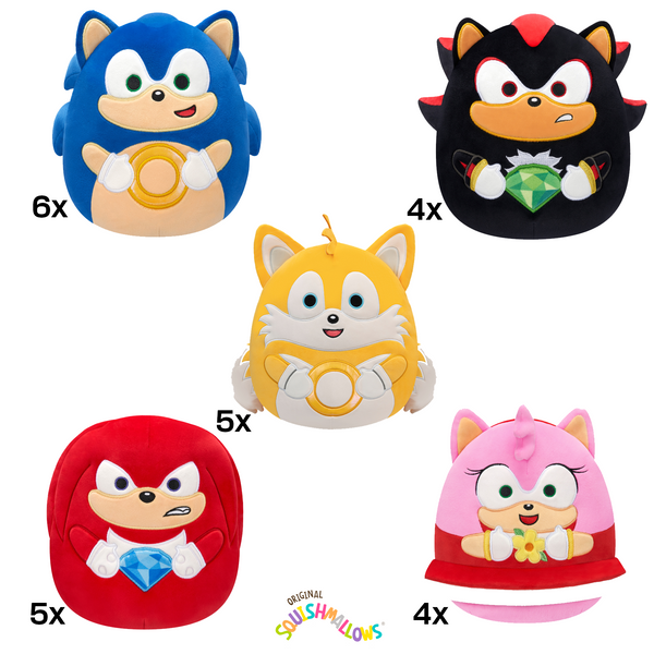Sonic 8" Plush Assortment 24 Pack