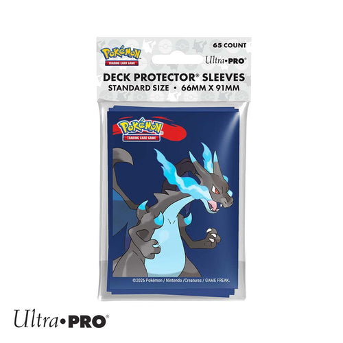 Deck Protector Sleeves Mega Charizard X - 65 Pack