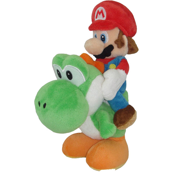 Mario Riding Yoshi 8" Plush