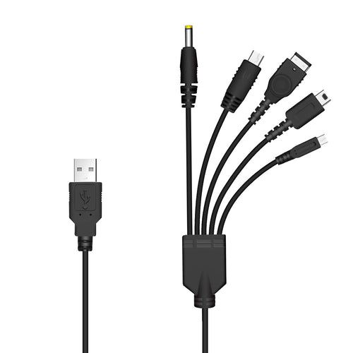 5-in-1 Charging Cable for Handheld Consoles