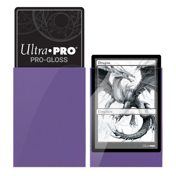 Standard Deck Protector Sleeves PRO Gloss - Purple 50 Pack