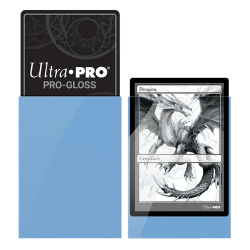 Standard Deck Protector Sleeves PRO Gloss - Light Blue 50 Pack