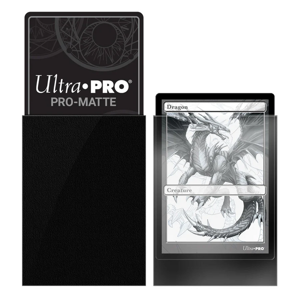 Standard Deck Protector Sleeves PRO Matte - Black 50 Pack