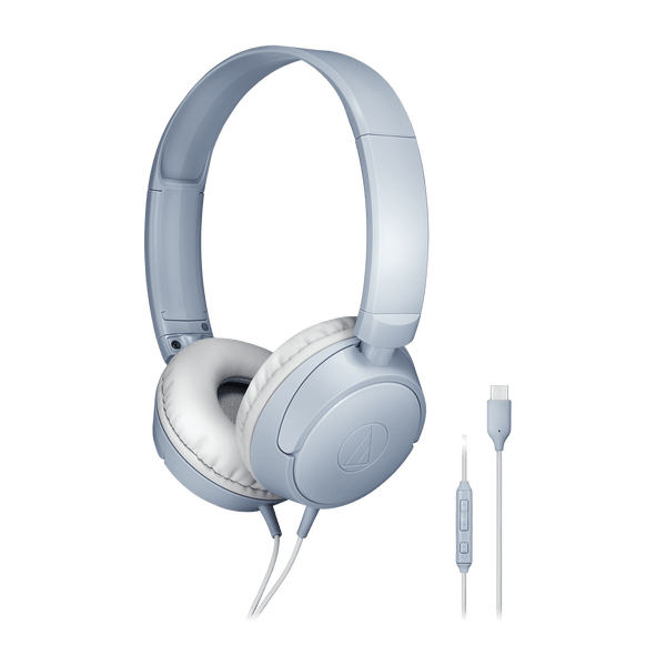 ATHS120C USB C On Ear Headphones - Gray