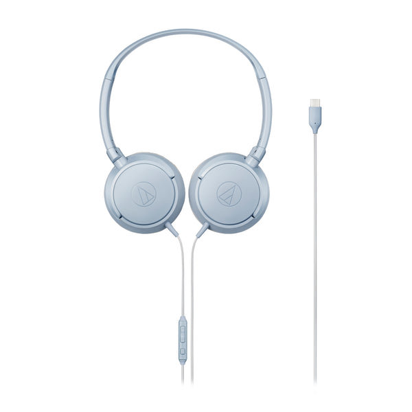 ATHS120C USB C On Ear Headphones - Gray