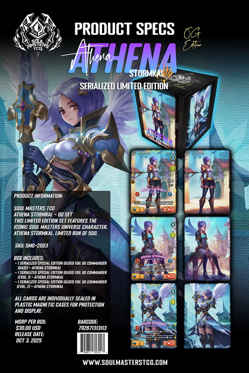 Athena Stormkal Serialized Commander Card Set