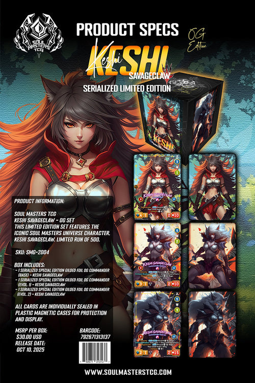 Keshi Savageclaw Serialized Commander Card Set