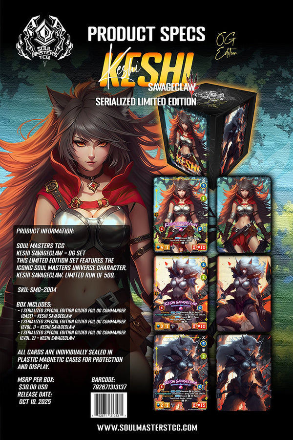 Keshi Savageclaw Serialized Commander Card Set