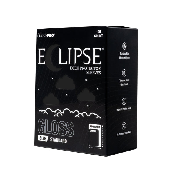 Eclipse Deck Protector Sleeves Gloss Jet Black 105 Pack