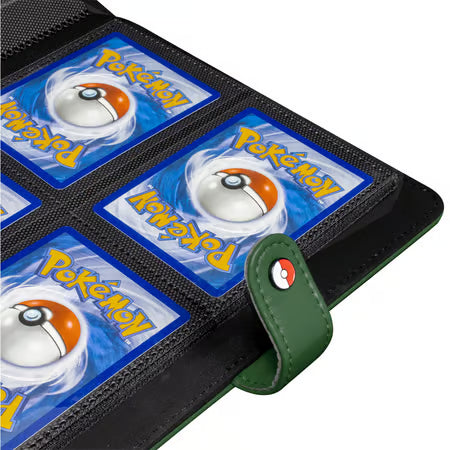 Premium Green 4-Pocket Snap Binder