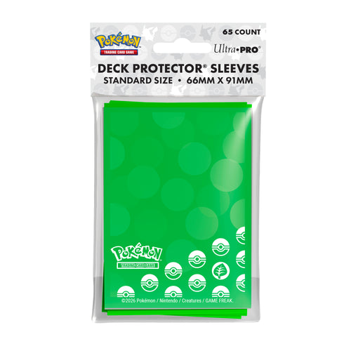 Deck Protector Sleeves Pokemon Grass 65 Pack
