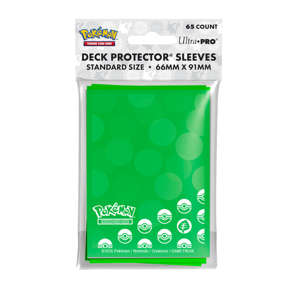Deck Protector Sleeves Pokemon Grass 65 Pack
