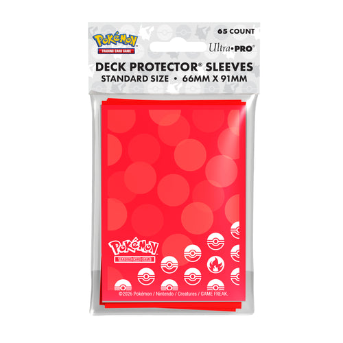 Deck Protector Sleeves Pokemon Fire 65 Pack